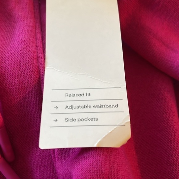 NWT All in Motion high rise fleece shorts berry purple size large - Picture 10 of 11